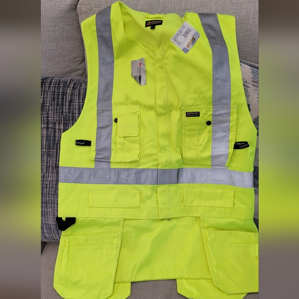 Men's High-Visibility Yellow Vest XXL
